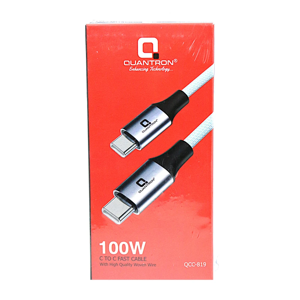 Quantron Mobile Charger | Data Transfer Cable Type-C to Type-C